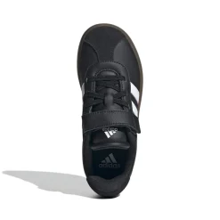 Sneakers sport da bambino e bambina in pelle nere adidas VL Court 3.0