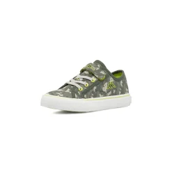 Sneakers Sport da bambino Kappa verdi mimetici con strappo