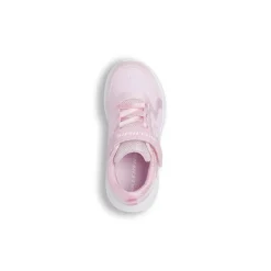 Sneakers sportive Bambina Rosa glitterate chiusura a strappo Skechers