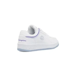 Sneakers sportive bianche da Donna con profili lilla Champion
