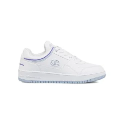 Sneakers sportive bianche da Donna con profili lilla Champion