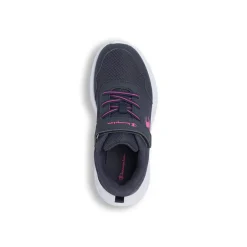 Sneakers sportive blu da Bambina con strappo e lacci elastici Champion