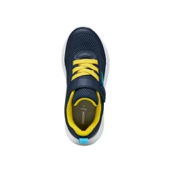 Sneakers sportive blu da Bambino con strappo e suola traspirante Geox