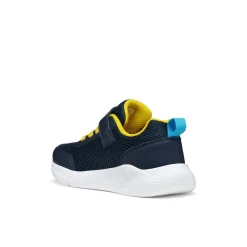 Sneakers sportive blu da Bambino con strappo e suola traspirante Geox