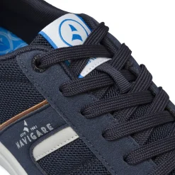 Sneakers sportive blu da Uomo in tessuto mesh traspirante Navigare