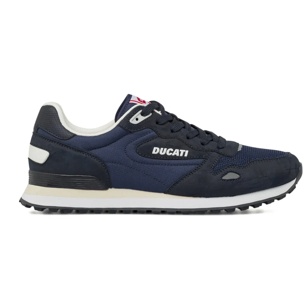 Sneakers sportive Blu Uomo con inserti effetto scamosciato Ducati