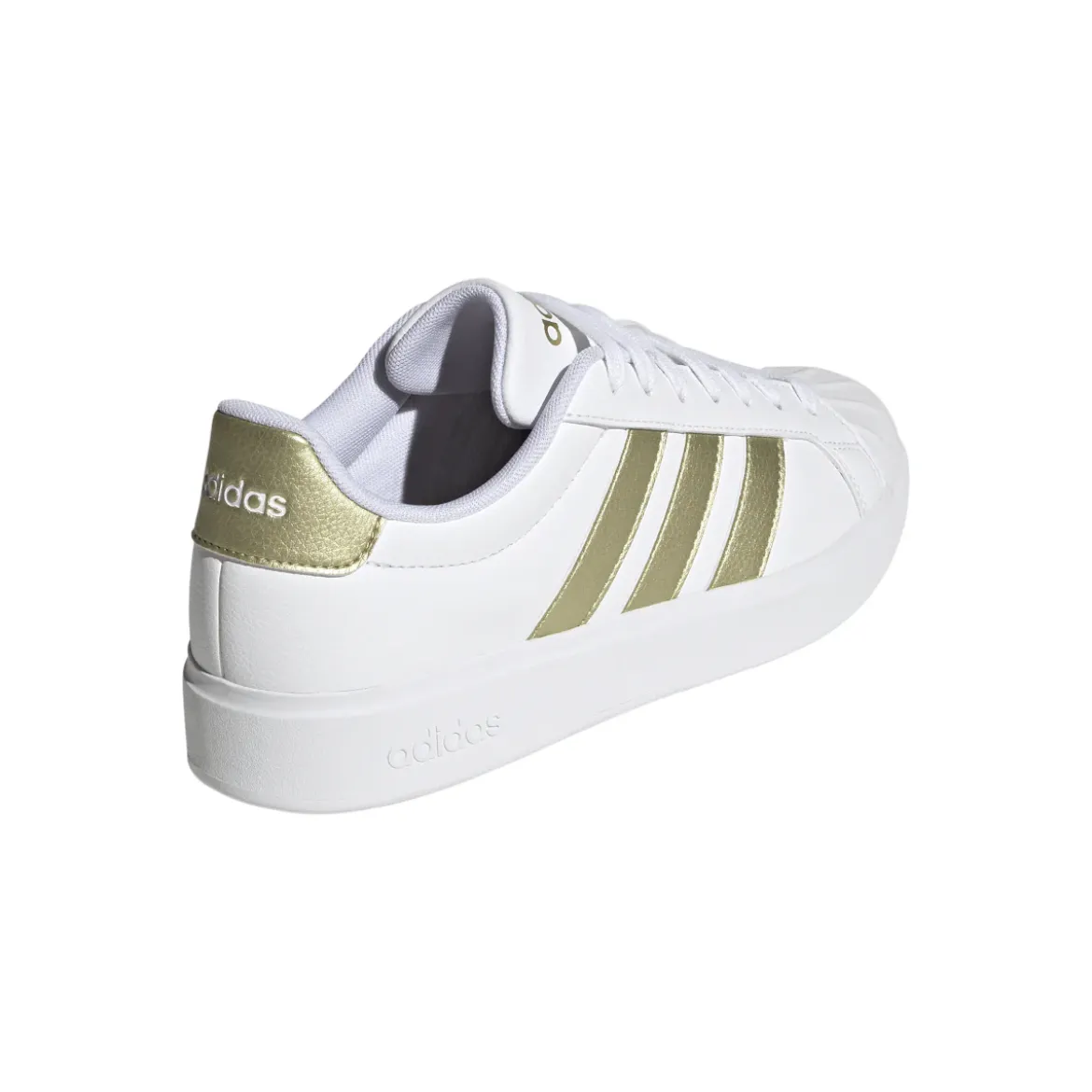 Sneakers sportive da Donna bianche con strisce oro adidas STREETTALK