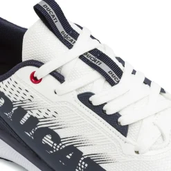 Sneakers sportive da Uomo Bianche con maxi logo laterale Ducati