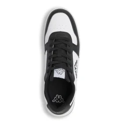 Sneakers sportive da Uomo bicolore bianche e nere con maxi logo Kappa