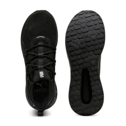 Sneakers sportive da Uomo nere in tessuto mesh e suola Softride Puma