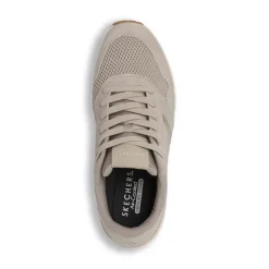 Sneakers sportive da Uomo taupe con inserti effetto suede Skechers Uno