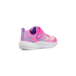 Sneakers sportive rosa da Bambina con chiusura a strappo Skechers