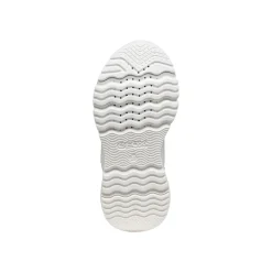 Sneakers traspiranti bianche e multicolore da Bambina con strappo Geox