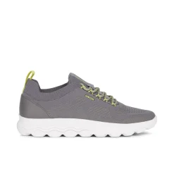 Sneakers traspiranti grigie da uomo in tessuto mesh Geox Spherica
