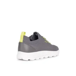 Sneakers traspiranti grigie da uomo in tessuto mesh Geox Spherica