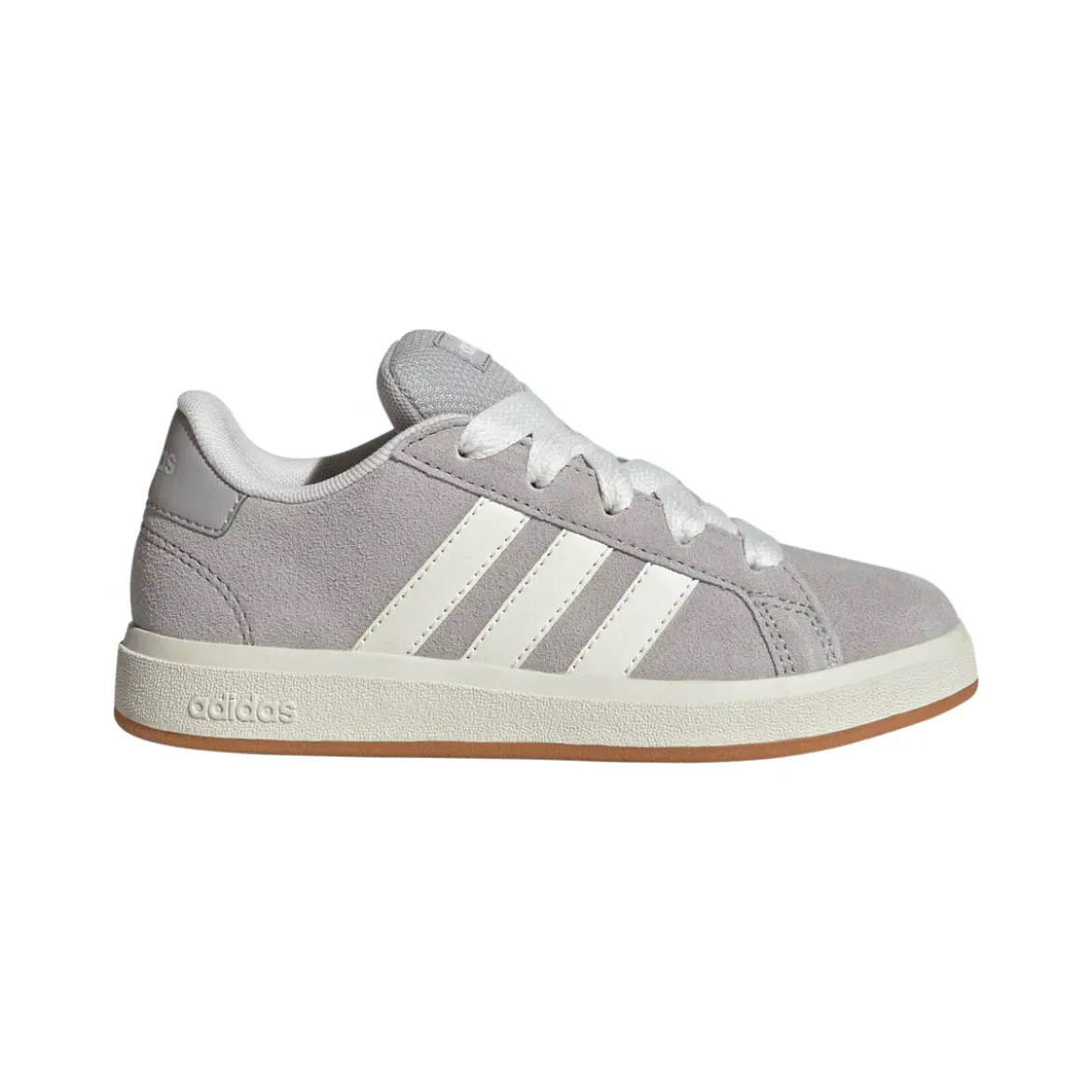 Sneakers unisex grigie effetto scamosciato adidas Grand Court 00s