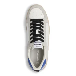 Sneakers uomo bianche con inserti effetto scamosciato Gas