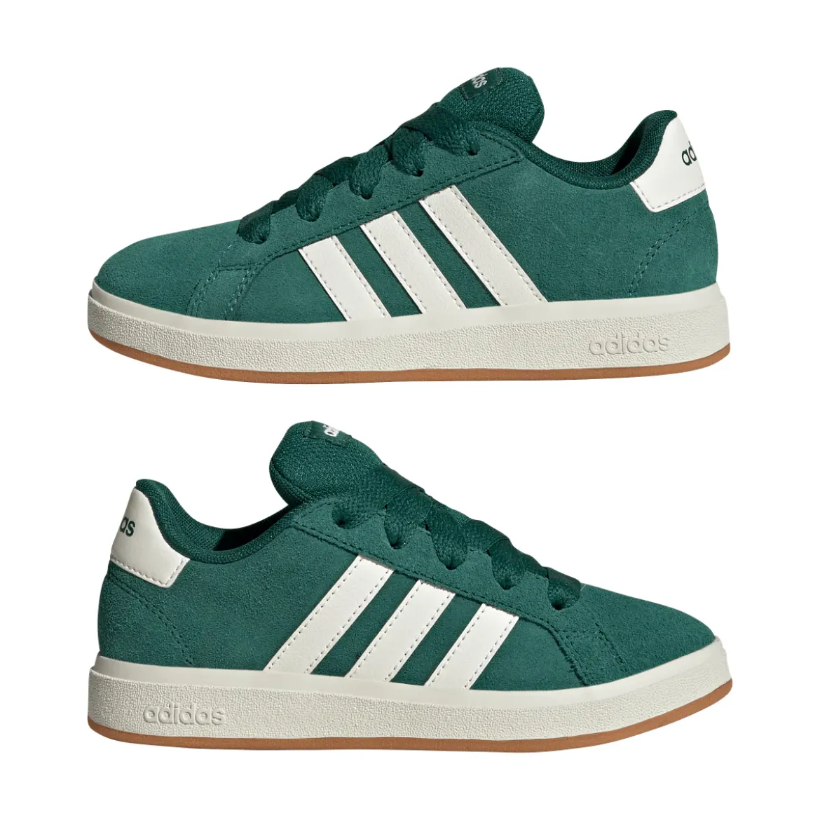 Sneakers verdi da Ragazzo in suede GRAND COURT 00s adidas