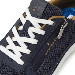 Stringate casual Blu Uomo con inserti in mesh e zip laterale Navigare