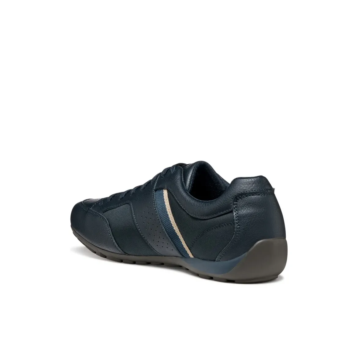 Stringate sportive blu da Uomo con inserti in tessuto Geox