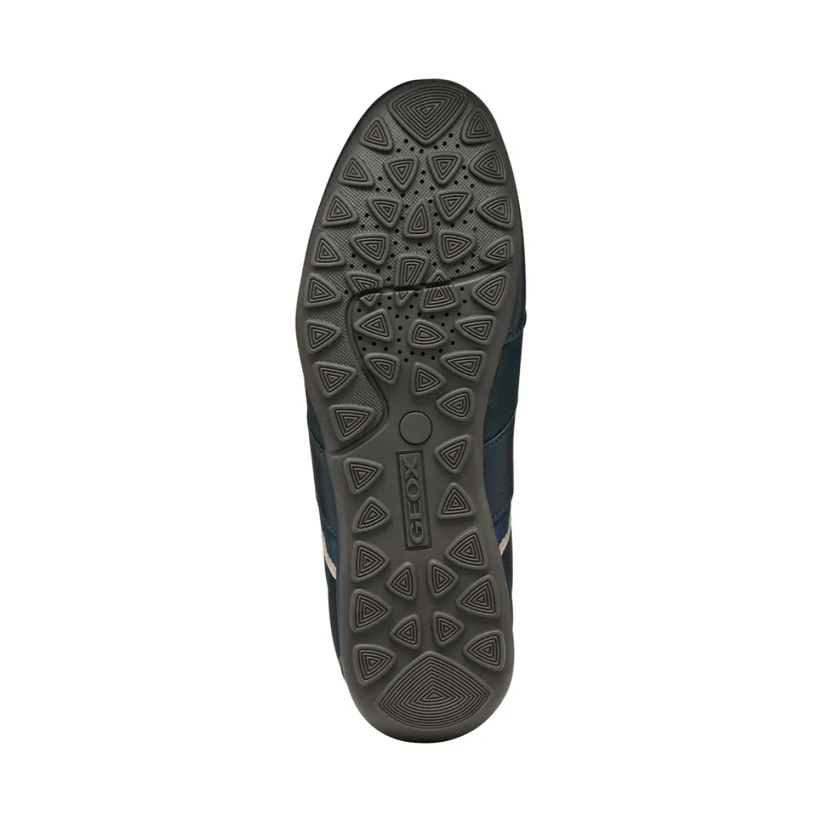 Stringate sportive blu da Uomo con inserti in tessuto Geox