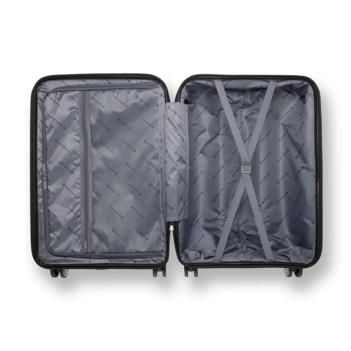 Trolley Bagaglio a mano in abs nero Romeo Gigli