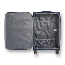Trolley blu medio con ruote multidirezionali Romeo Gigli Milano