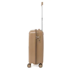 Trolley cabina rigido beige con combinazione Romeo Gigli Milano