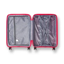 Trolley cabina rigido rosso con combinazione Romeo Gigli Milano