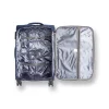 Trolley cabina Romeo Gigli Milano blu in tessuto con 4 ruote pivotanti