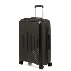 Trolley medio nero rigido in ABS Ciak Roncato Hexa