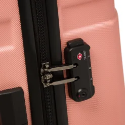 Trolley medio rosa in ABS Delsey Paris