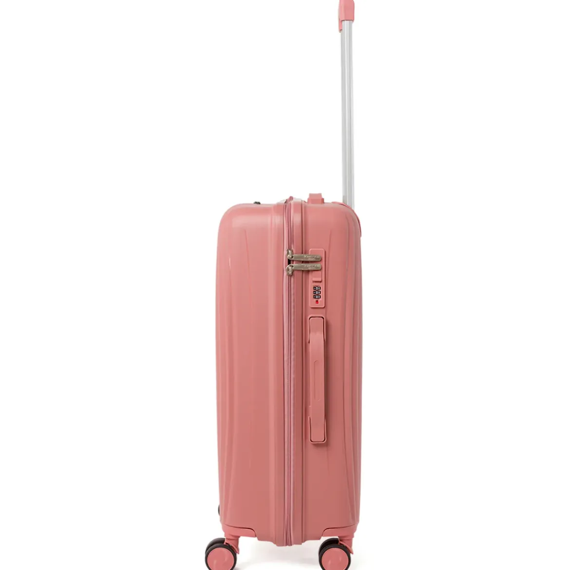 Trolley medio rosa Romeo Gigli rigido in polipropilene antiurto