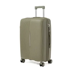 Trolley medio verde militare resistente rigido Romeo Gigli Milano