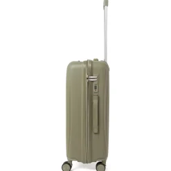 Trolley medio verde militare resistente rigido Romeo Gigli Milano