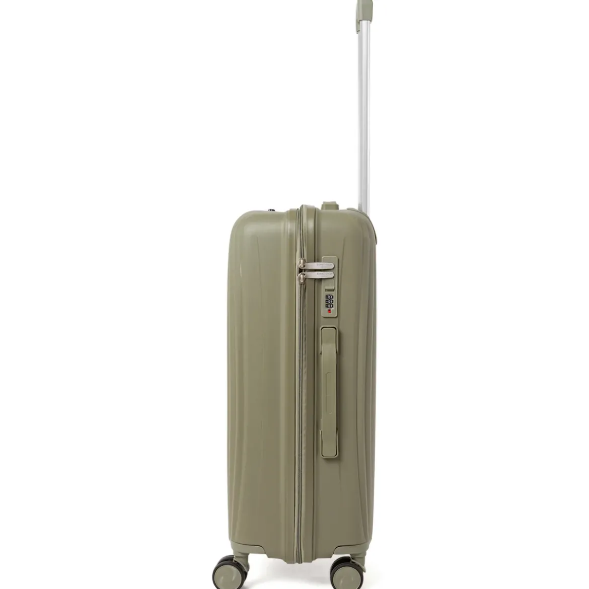Trolley medio verde militare resistente rigido Romeo Gigli Milano