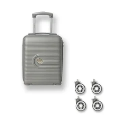 Trolley mini sotto sedile per voli low cost argento in ABS Romeo Gigli