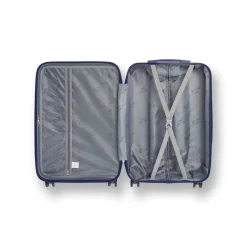 Trolley piccolo rigido blu in ABS con ruote pivotanti Romeo Gigli Milano
