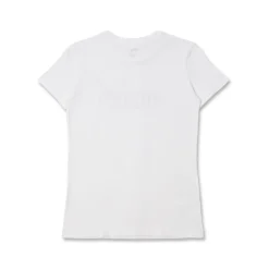 T-shirt Bianca da Donna a maniche corte con logo strass Puma