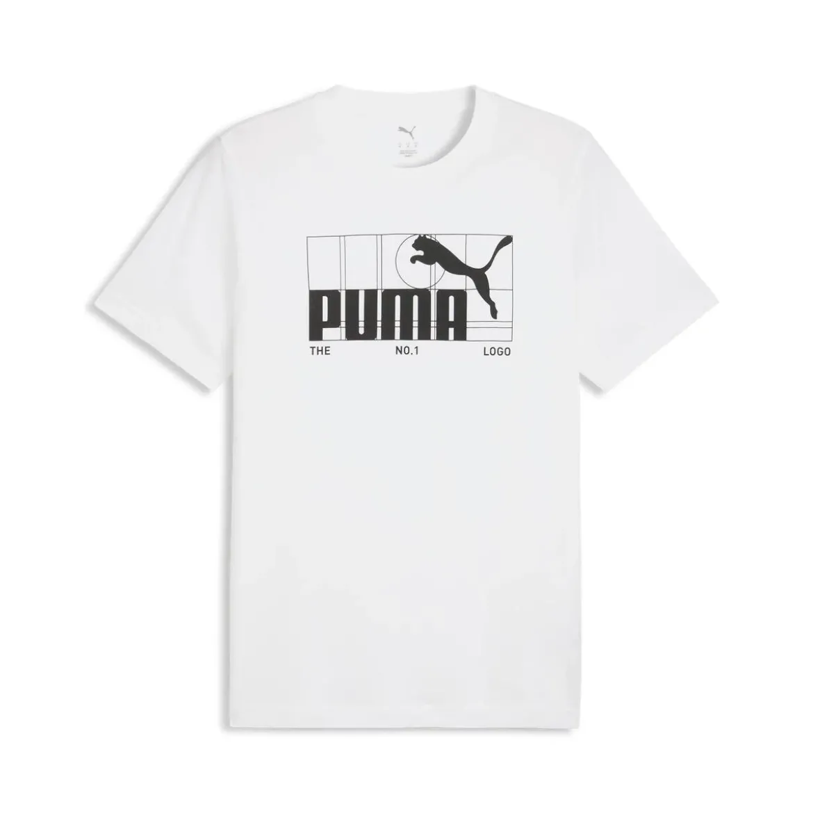 T-shirt bianca da Uomo con logo e grafica No.1 Puma