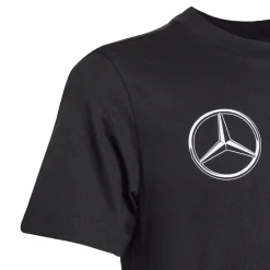 T-shirt da Bambino nera con logo adidas x Mercedes-AMG Petronas F1 Team