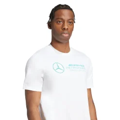 T-shirt da Uomo bianca con logo adidas x Mercedes-AMG Petronas F1 Team
