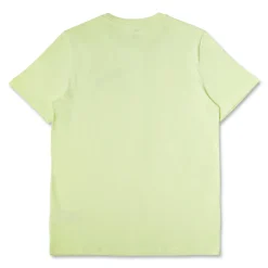 T-shirt da uomo giallo chiaro con logo frontale nero e bianco Puma
