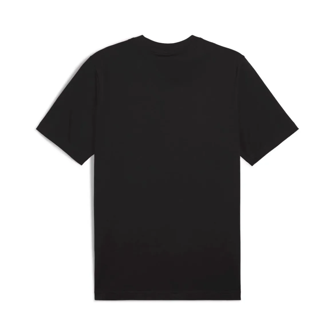 T-shirt da uomo nera Puma con logo bianco a contrasto sul petto