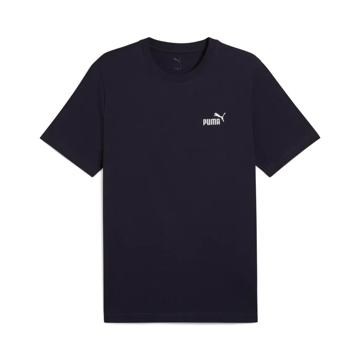 T-shirt design minimal da uomo blu Puma con logo bianco sul petto
