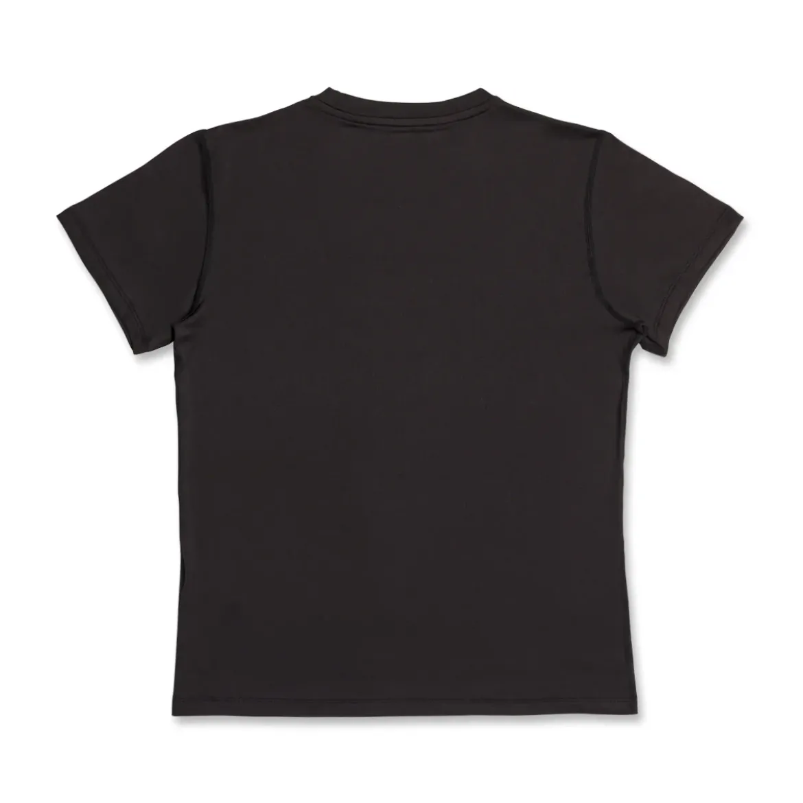T-shirt nera da donna in tessuto tecnico GymRun