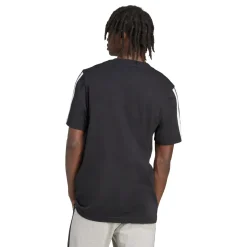 T-shirt nera da Uomo adidas con 3 strisce M 3S SJ T