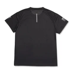 T-shirt nera sportiva da donna a manica corta GymRun