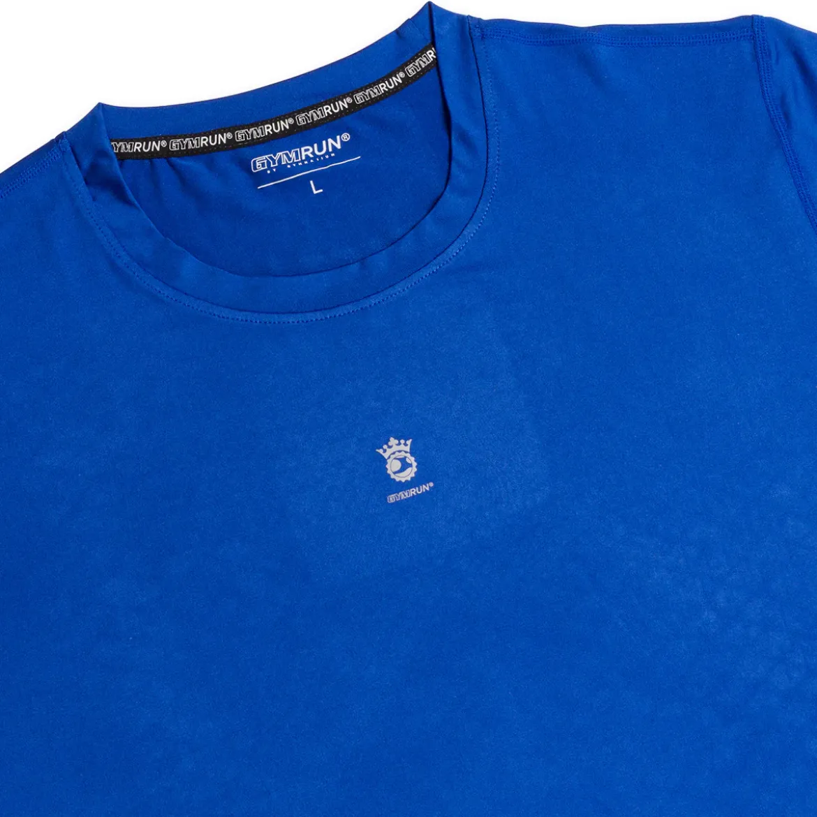 T-shirt sportiva blu da uomo in tessuto tecnico GymRun