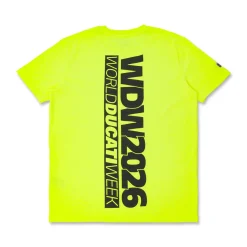 T-shirt Sportiva Uomo Giallo fluo con logo Ducati Corse